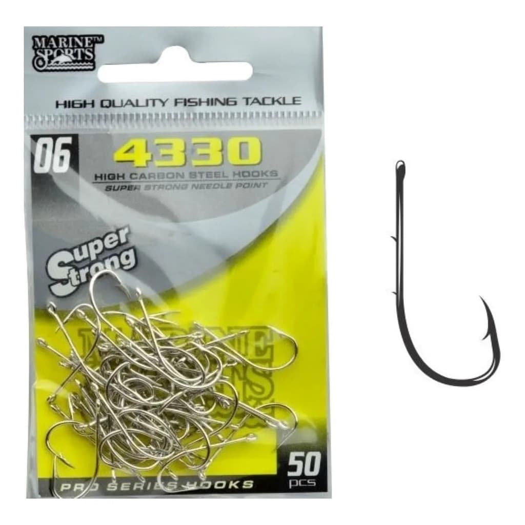 Anzol Encartelados Marine Sports Mod. Super Strong 4330  Nº