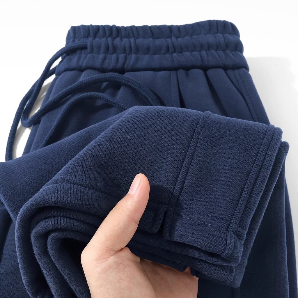 Durável!Retro azul marinho Banana calças femininas outono inverno 2025 novo estilo cintura alta mais magro olhar em linh