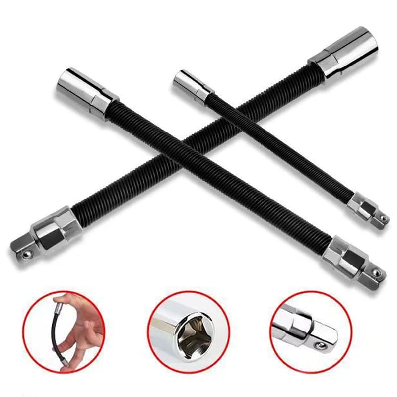 Chave Elétrica Adaptador Elástico Universal Eixo Macio De Catraca Rápida Mão Mola Extensão Haste Relé Manga