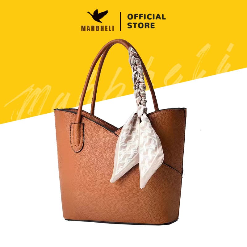 MAHBHELI Bolsa Bucket Tote 2025 - Bolsos Internos com Zíper, Estilo Street Chic Bolsa de Corrina Leve