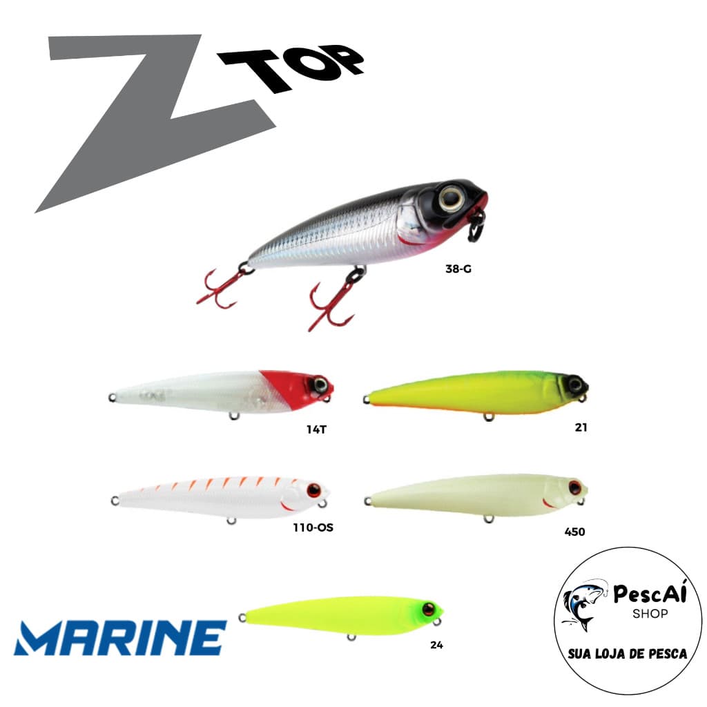 Isca Artificial - Marine Sports - ZTop 86 - Superfície - Floating - 8.6 cm - 11 g - Tucunaré