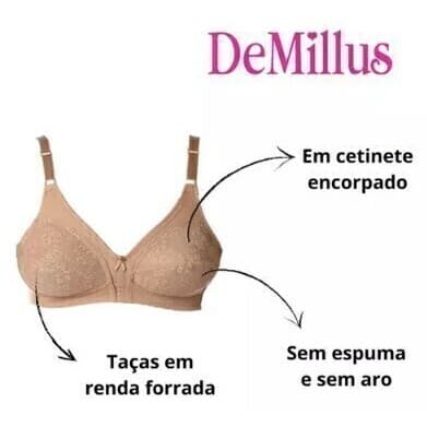 Sutiã Sustentação Colonial Demillus 61383
