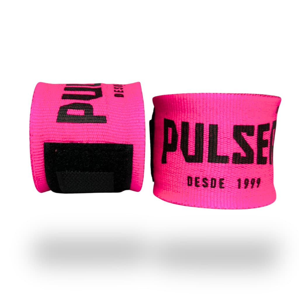 Bandagem Rosa Neon Pulser para Boxe Muay Thai Kickboxing
