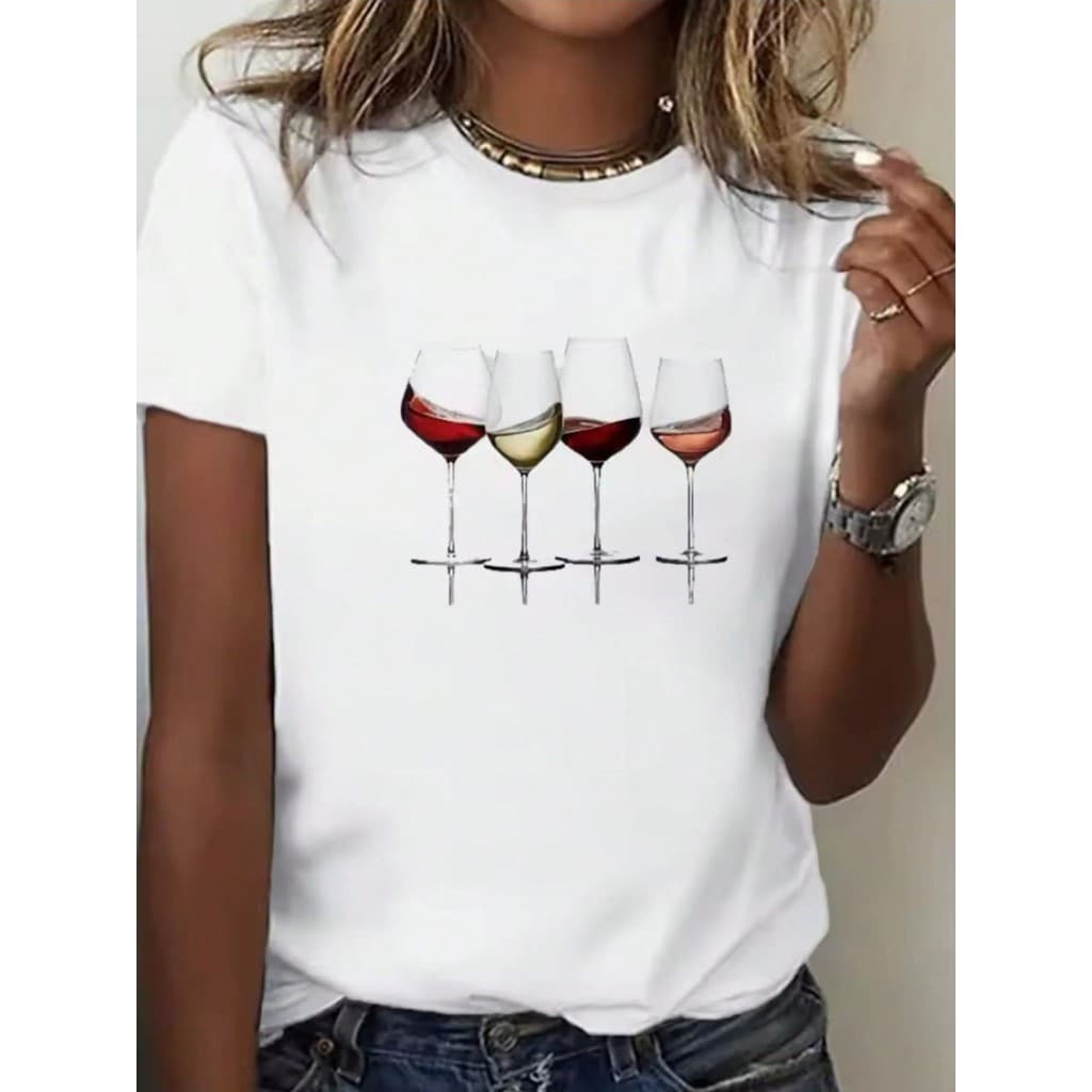 Camiseta Tshirt 100% Algodão Vinho Desenho qualidade premium