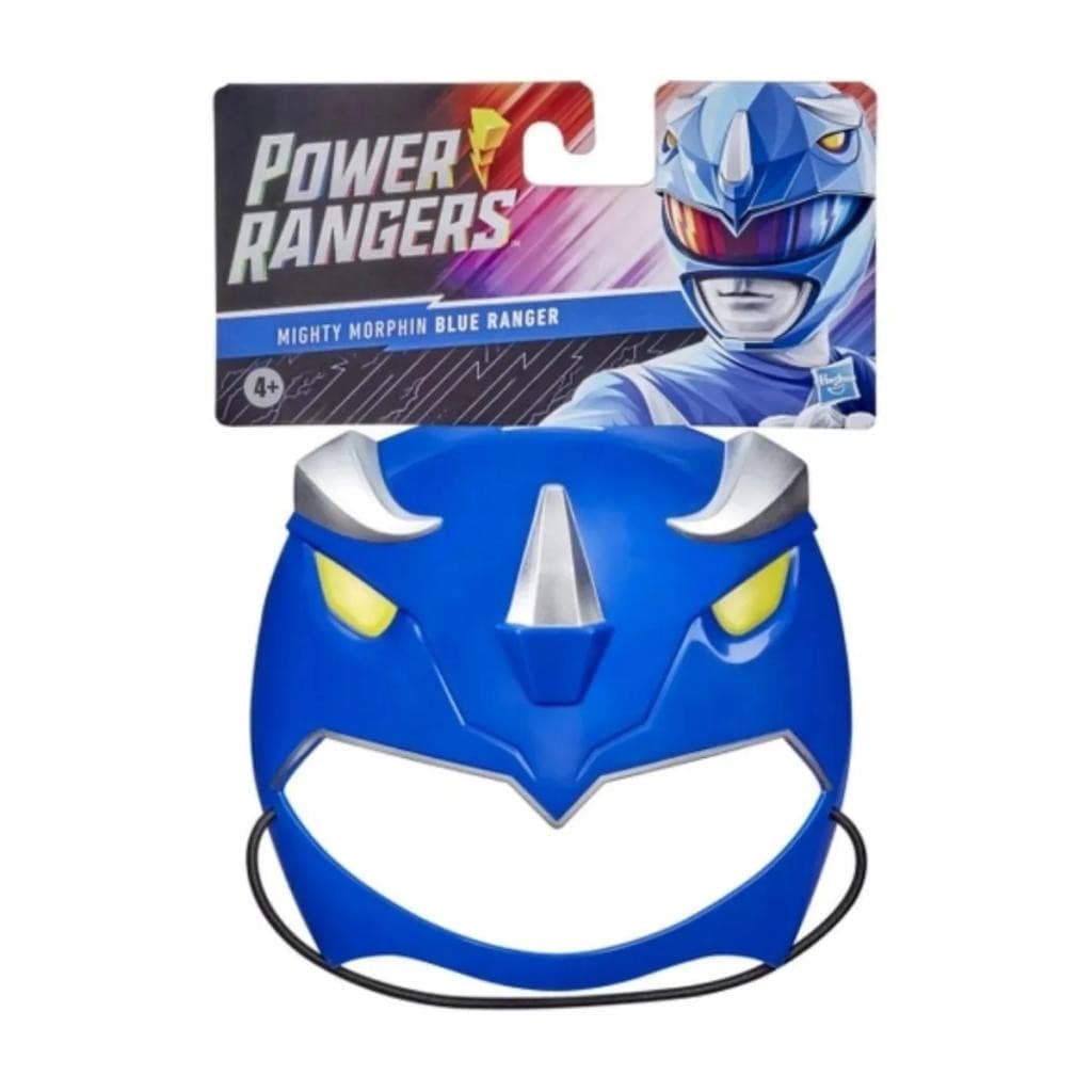 Máscara Power Rangers Mighty Morphin Azul Fantasia Infantil Cosplay Brinquedo Herói Original Hasbro