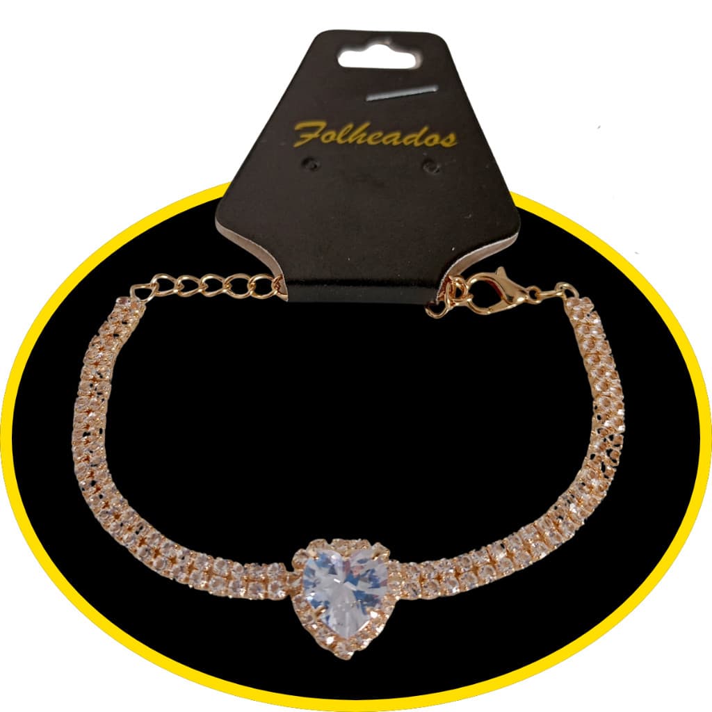 Kit 3/6/10 Pulseiras Femininas Banhadas a Ouro 18k e Prata 925 – Garantia 1 Ano