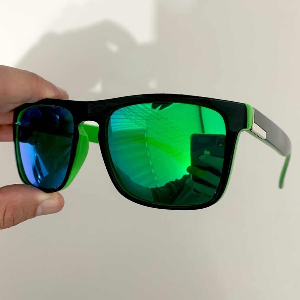 Óculos De Sol Lente  Verde Espelhado Mercury Quadrado Promo Tempo Limitado Top