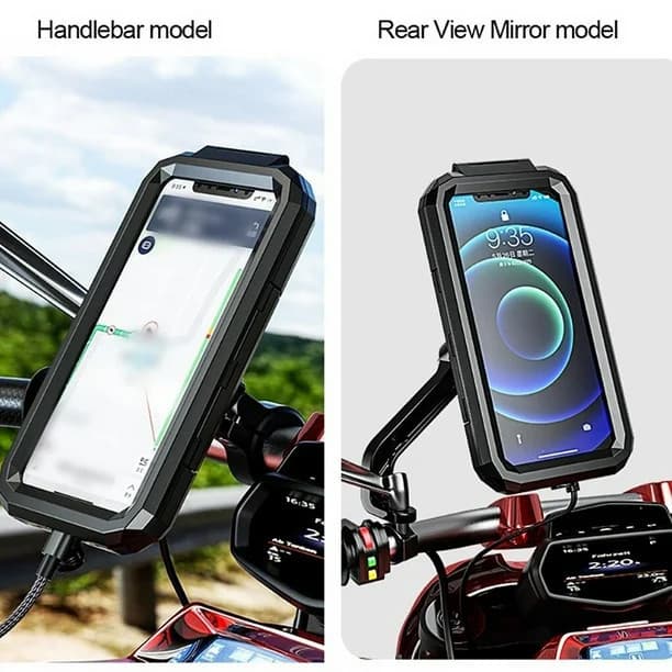Suporte Para Celular À Prova D'água Guiador De  Motocicleta--(todos os celulares)