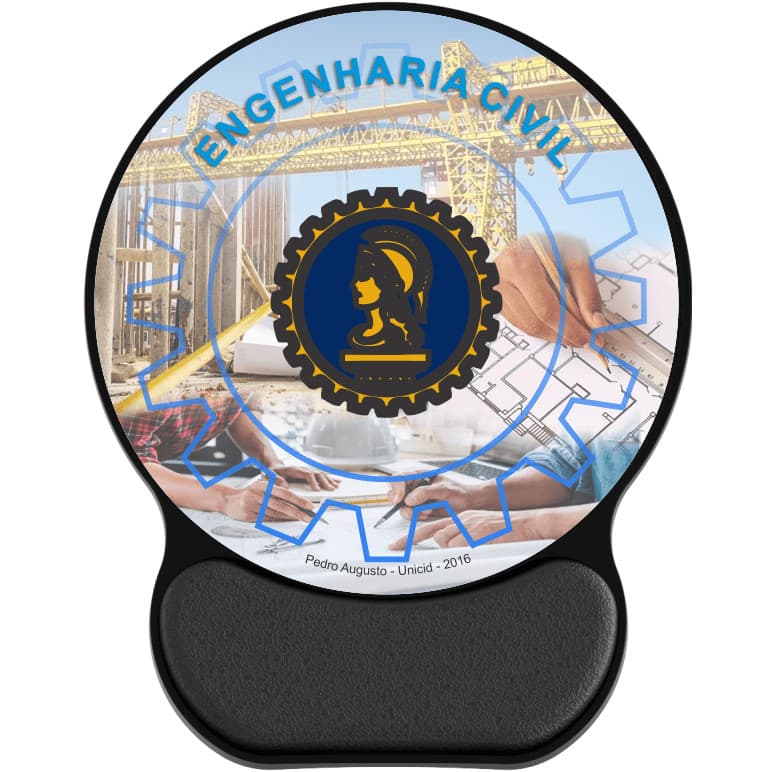 MOUSE PAD ERGONÔMICO - OFFICE ENGENHARIA CIVIL