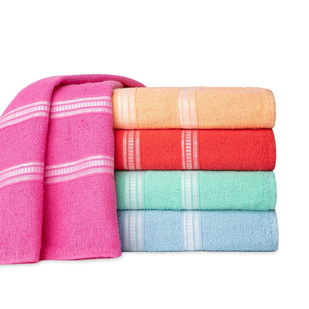 Kit 8 Toalhas de Banho Popular Madri Ótima Absorção - VS TOALHAS