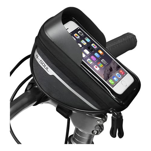 Bolsa Quadro Impermeável Para Smartphone Suporte Bike Acessórios 7'' Preto