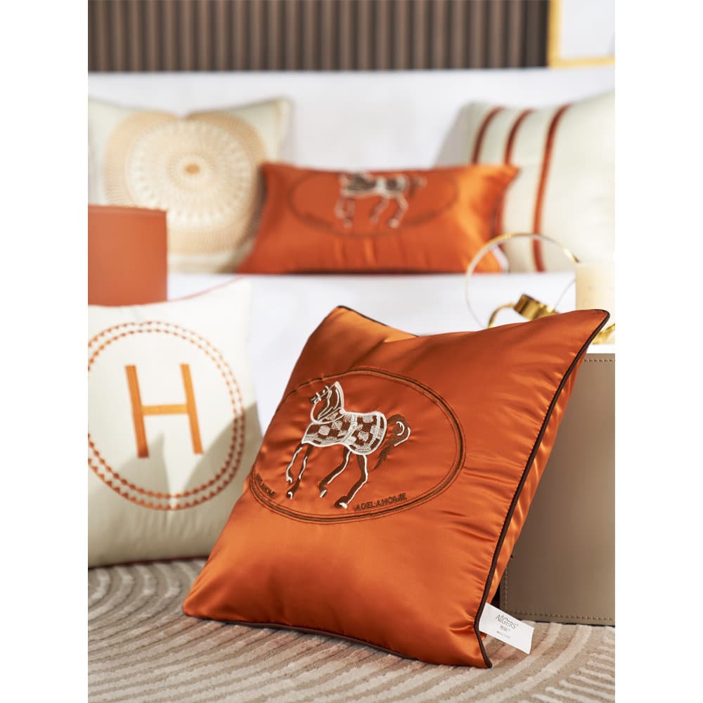 High-end Nordic travesseiro sofá sala de estar high-end europeu luxo volta almofada Hotel cama fronha sem núcleo