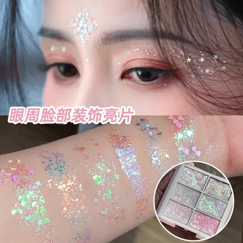 Sombra de olho lantejoulas maquiagem de palco grande glitter maquiagem glitter paleta de maquiagem de olho glitter Gel S