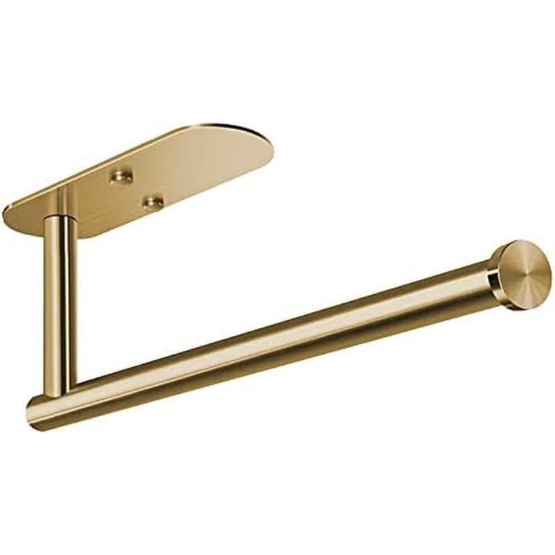 Suporte De Toalha De Papel Adesivo VAEHOLD Sob O Parede Do Armário Para De Cozinha , Rolo Preto Colado Na , Aço Inoxidáv