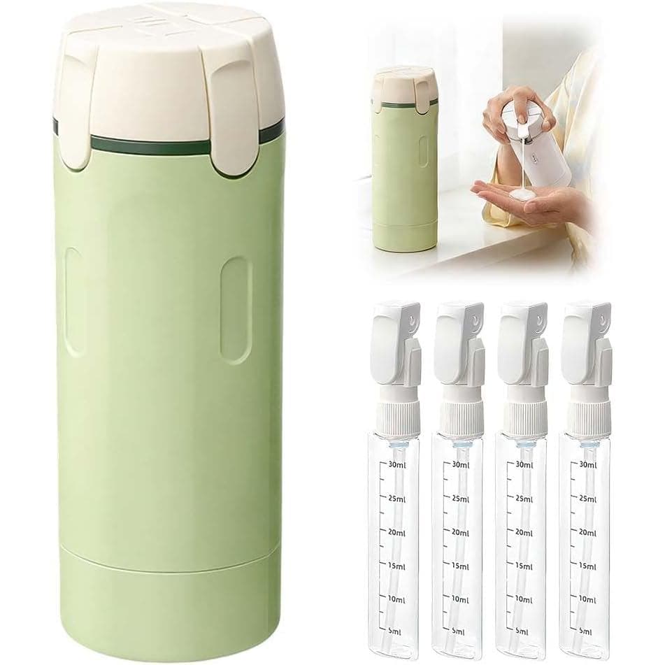 Frascos dispensadores de produtos de higiene pessoal para viagem, quatro em um, conjunto de 4, frascos portáteis de 30ML