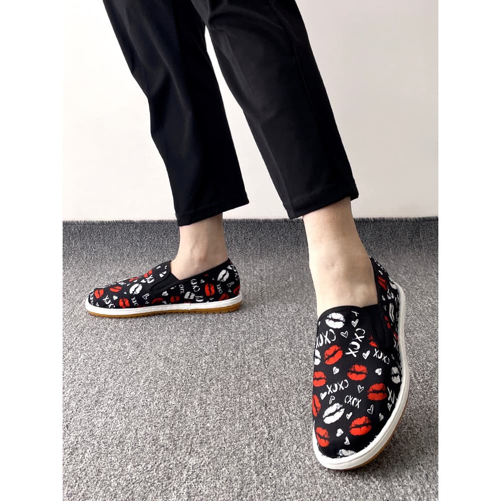Verão novo estilo velho pequim sapatos de pano masculino sola macia não cansado respirável deslizamento-On resistente ao