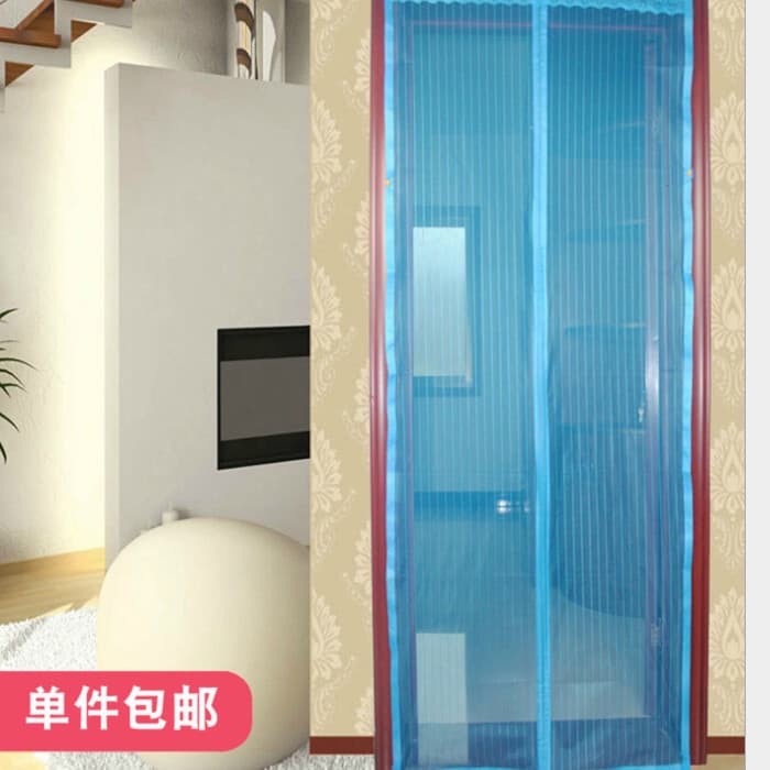 Cortina de porta Anti-Mosquito de verão, tela de Velcro, divisória de janela, tecido magnético, quarto, tela macia, port