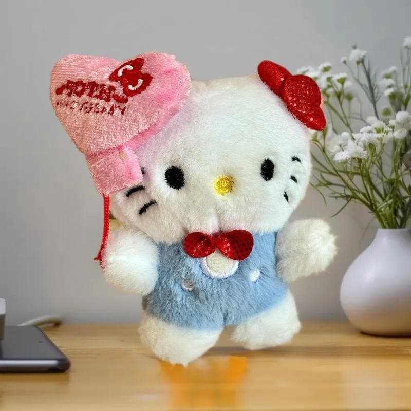 Decorador 1 Peça Kawaii Olá Kitty Chaveiro De Pelúcia Anime Boneca Saco Pingente DIY Acessórios Mochila Decoração Fãs Co