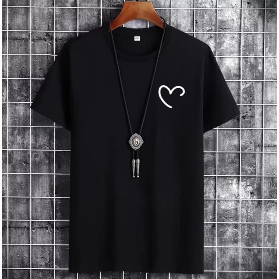 Camiseta Coração Minimalista Fofa Tumblr 100% Algodão Varias Cores Envio Rapido Alta Qualidade