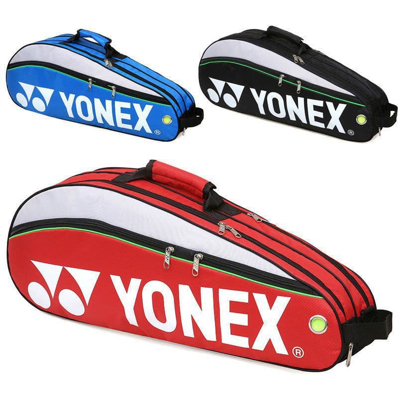 Bolsa YONEX BADMINTON Para 3 Raquetes Com Compartimento Sapatos Homens E Mulheres 9332 De Grande Capacidade