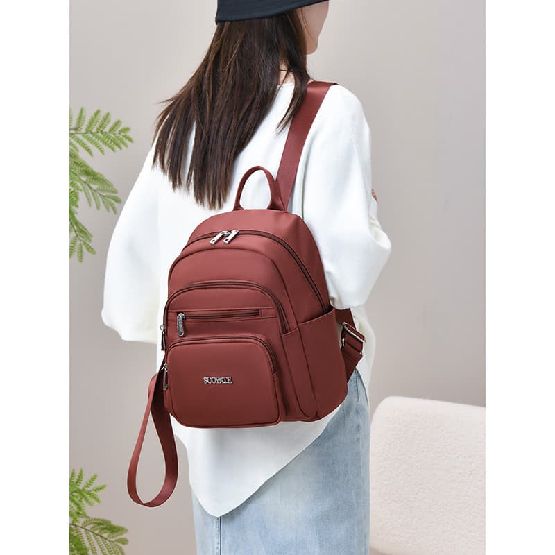 Moda simples senhoras mochila leve All-Match Casual Commuter mochila multifuncional pequena mochila de alto valor saco d