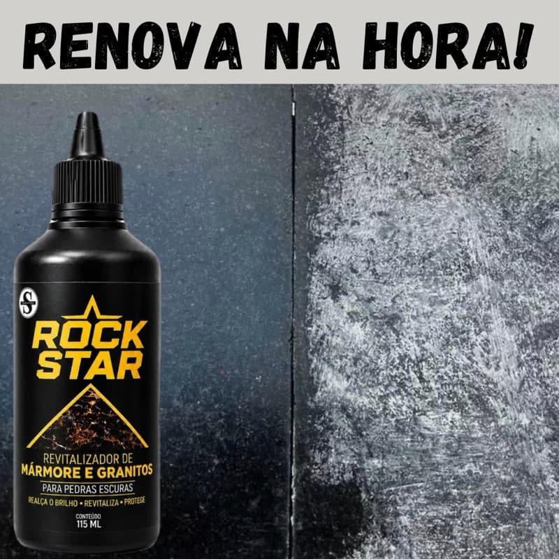 Limpa Renova Granito Mármore Super Brilho Intensificador De Cor Rock Star
