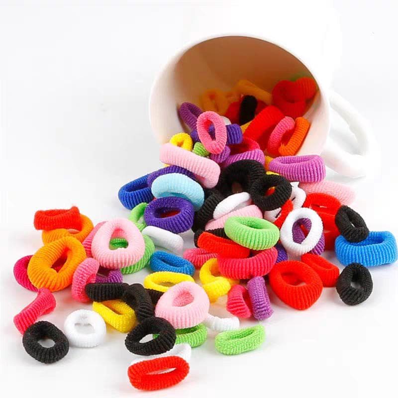 Kit 24 Elásticos de Cabelo Canelados Pretos – Scrunchie Grosso para Rabo de Cavalo, Coque, Tranças e Uso Diário