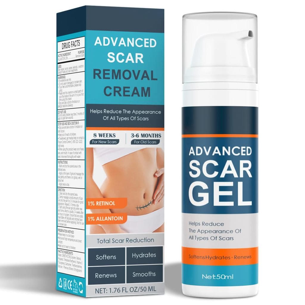Creme para Cicatrizes, Gel Avançado para Cicatrizes Antigas e Novas, Creme Profissional para Remoção de Cicatrizes Cirúr