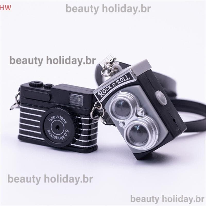 Mini Câmera Chaveiro Carro Lanterna LED Colorido Kaca Chave