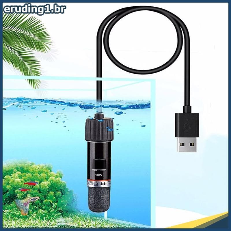 erudi USB Mini Haste De Aquecimento De Aquário Para Tanque De Peixes Pequeno 26 ° C Aquecedor De Temperatura Constante T