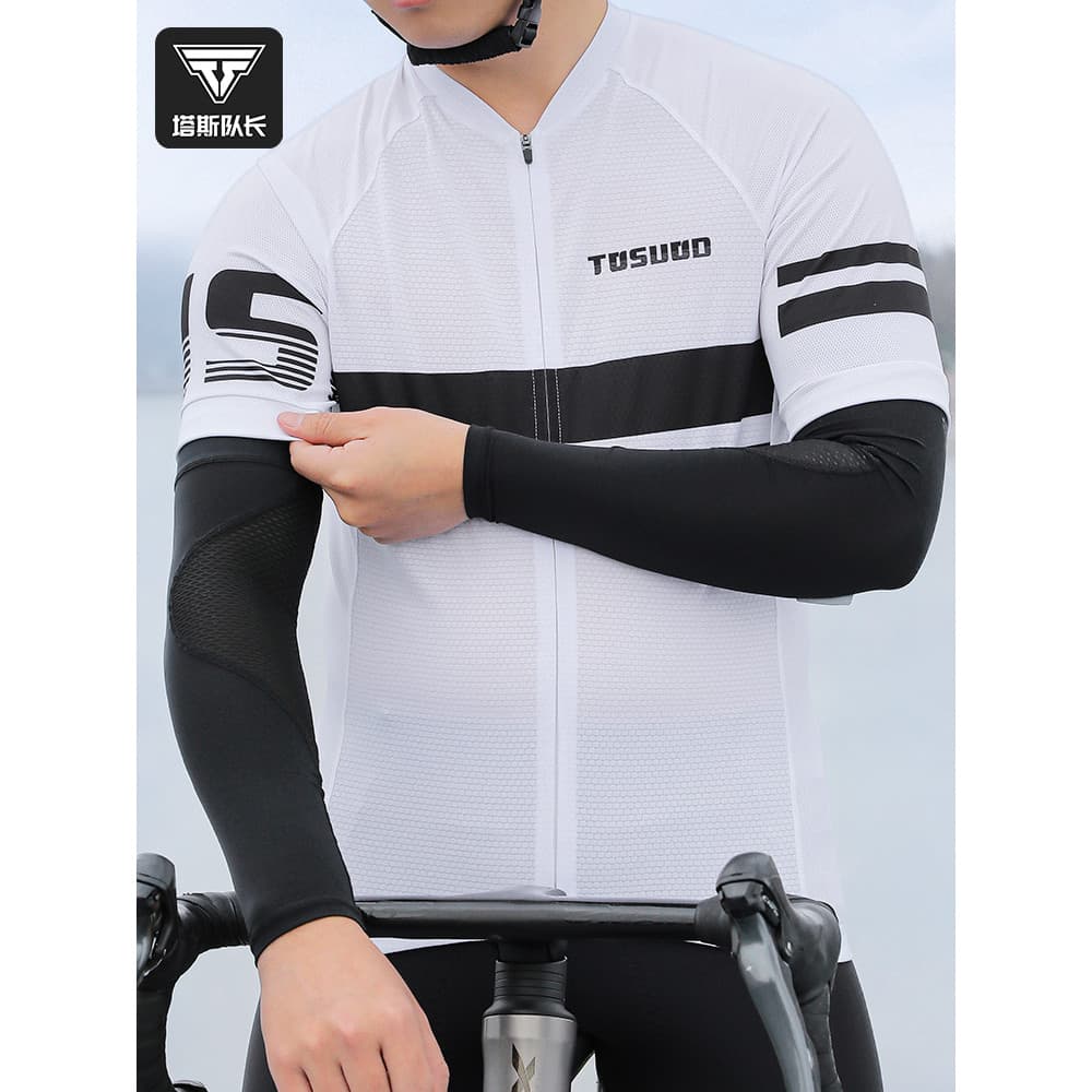 Verão protetor solar manga braço proteção de seda gelo ciclismo manga ao ar livre condução Anti-ultravioleta braço capa