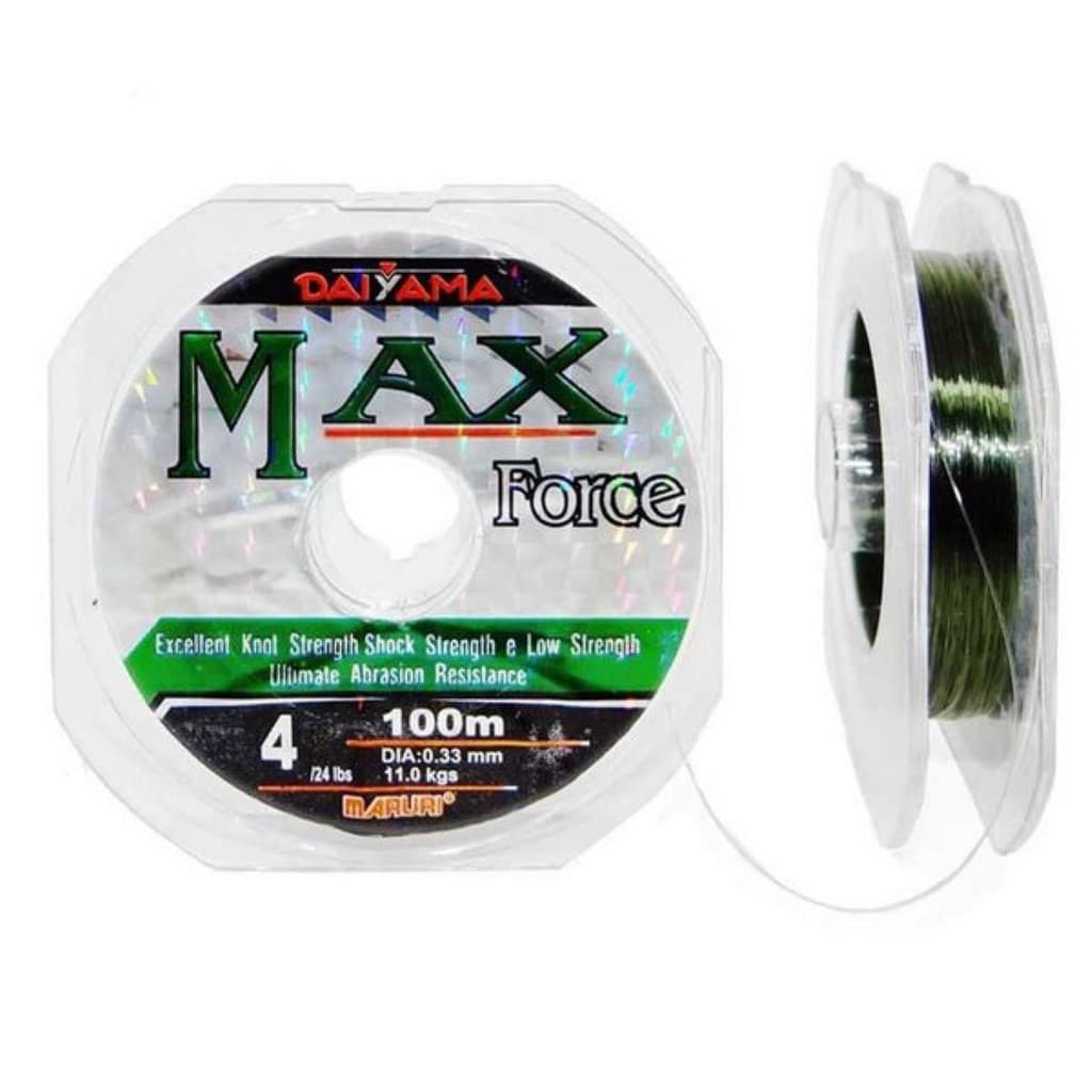 3 Linha Monofilamento de Nylon Max Force 100 mts 300 metros