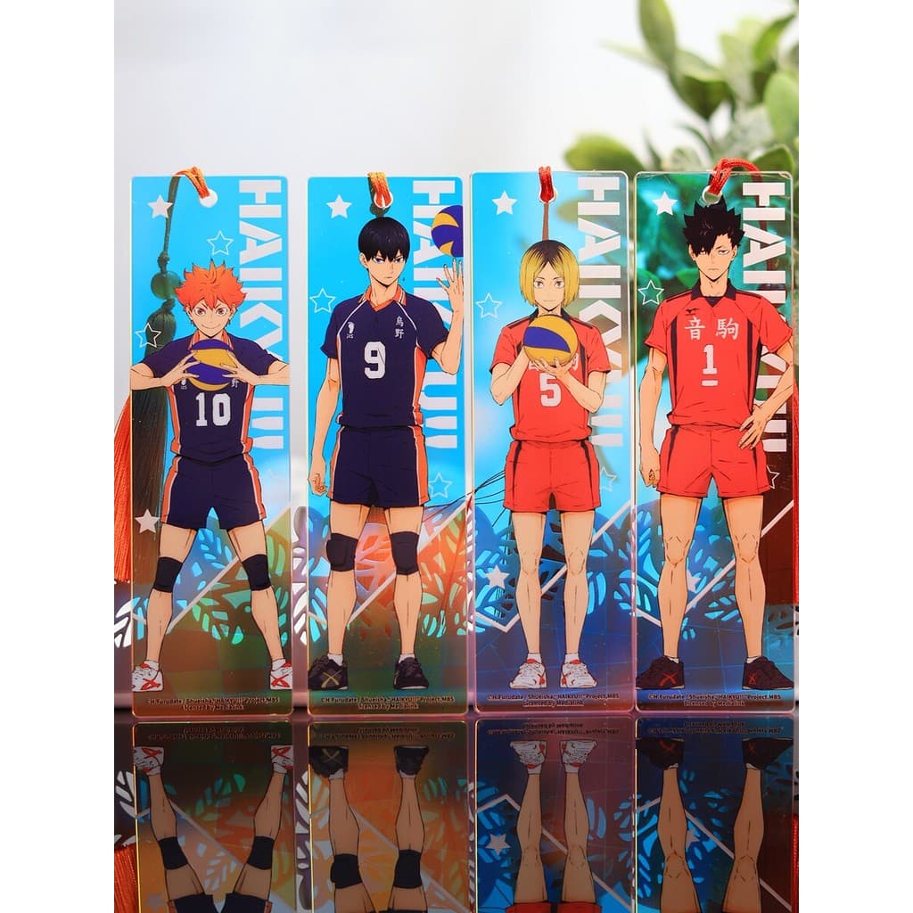 Acrílico pequeno marcador genuíno voleibol adolescente Anime pingente Hyuga Shoyo Kageyama Feixo solitário garra moagem