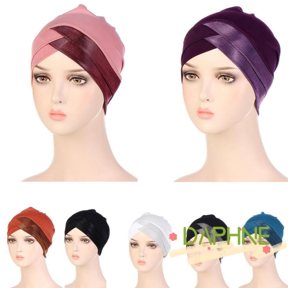 DA-FACC Chapéu Turbante Touca Esticado Muçulmano Perda De Cabelo Gorro