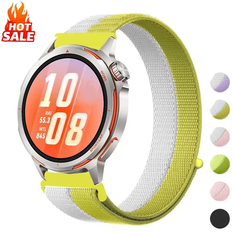 Pulseira De Nylon Respirável De 20 Mm 22 Compatível Com Huawei Watch GT6/GT5/GT4 46 Para Garmin 265/970/165/55 Samsung