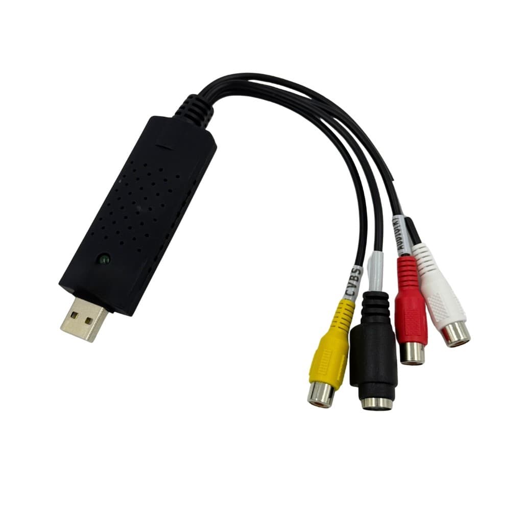Placa De Captura Vídeo Usb Áudio Vídeo Notebook Pc Vhs Dvd
