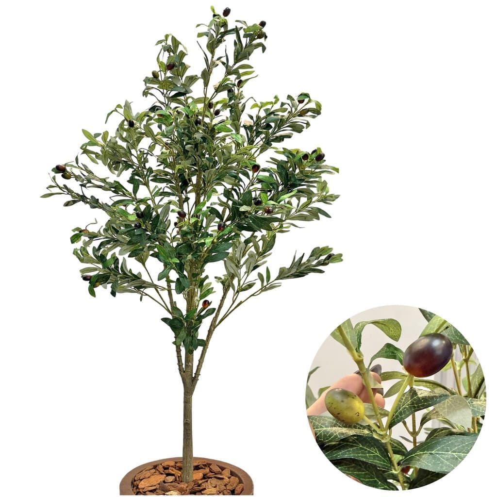 Árvore Oliveira Artificial Premium Azeitona Decoração