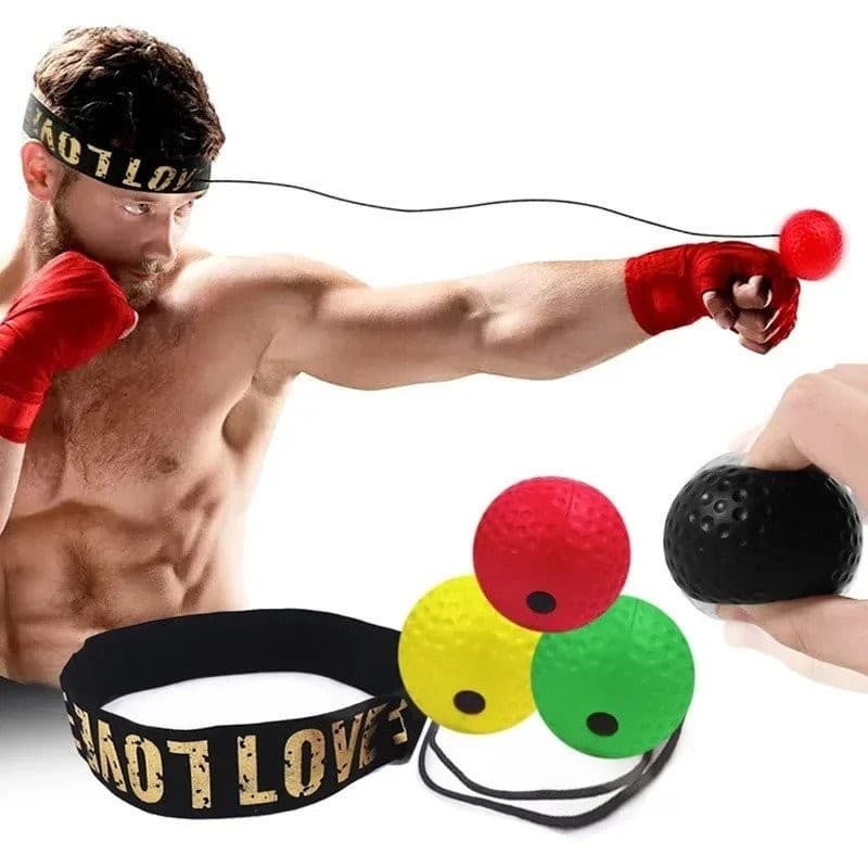 Adicionado à lista de desejos Bola de boxe montada na cabeça Treinamento de velocidade e sparring Bola de reflexo de b