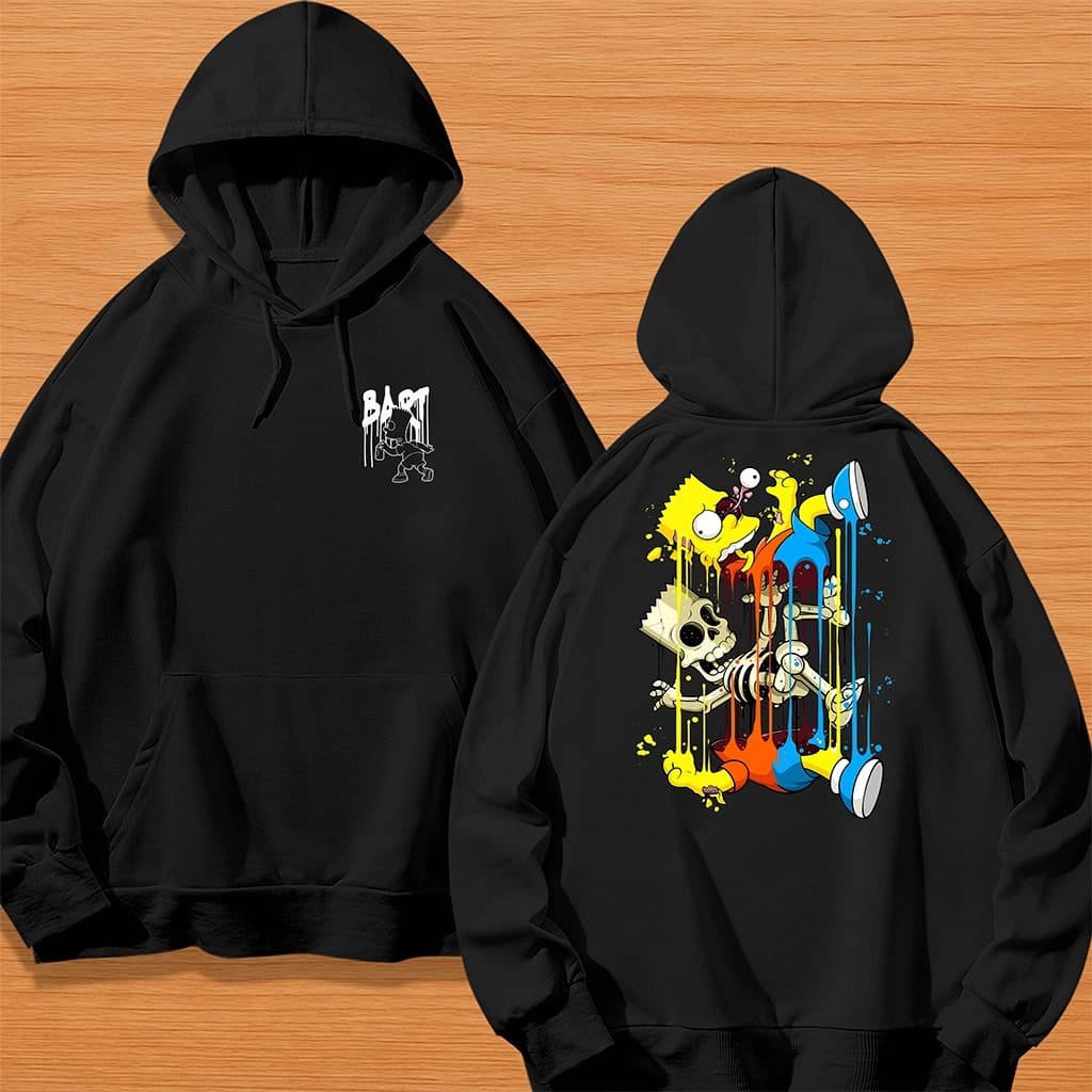 BLUSA DE FRIO MOLETOM CANGURU UNISSEX STREETWEAR BART SIMPSON
