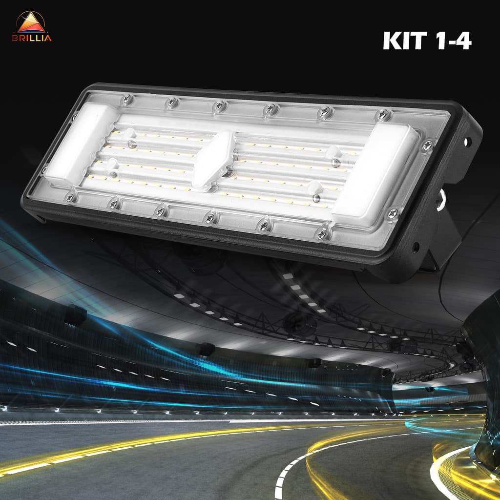 Refletor LED 100W IP67 Holofote Modular para Iluminação Externa Bivolt Alta Eficiência