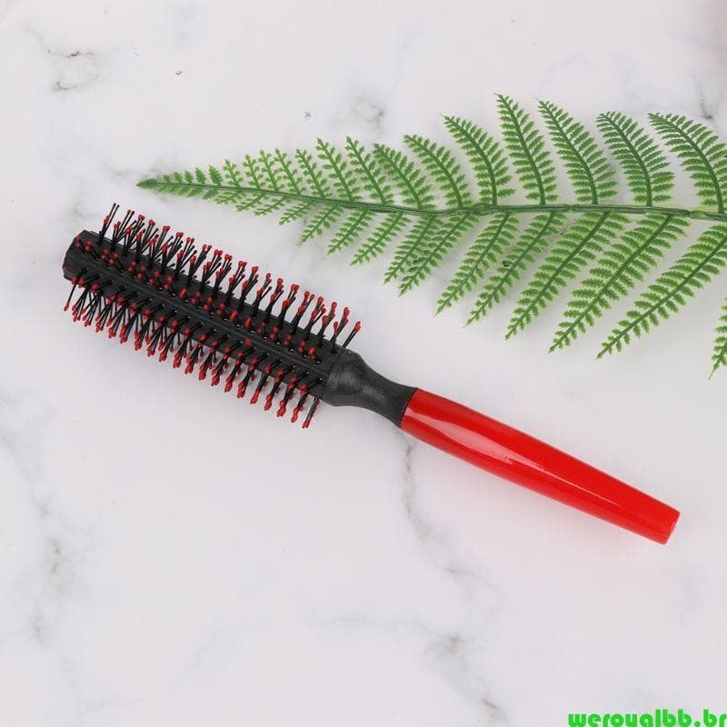 weroyalbb Feminino Meninas Rolo Pente Cabelo Encaracolado Cilindro Pêra Redonda Hairdr
