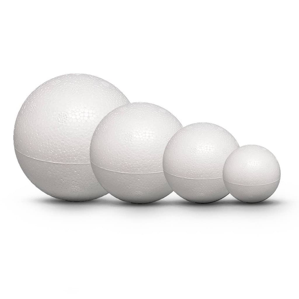 Bolas de Isopor Maciça – Tamanhos 15mm a 100mm | Pacotes Econômicos