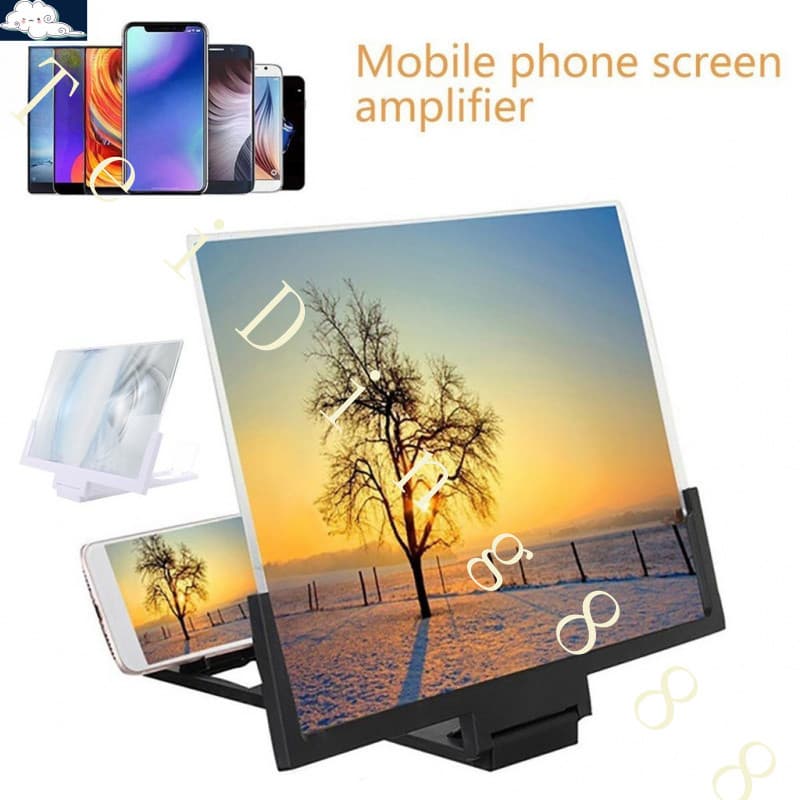 Amplificador De Tela Portátil 3D De 14 Polegadas Proteção Contra Radiação Para Telefone Celular Vídeo HD Suporte De Lupa