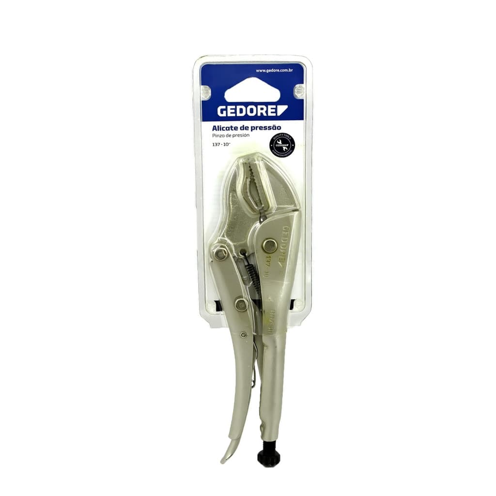 ALICATE DE PRESSAO GEDORE MORDENTE CURVO 137-10"