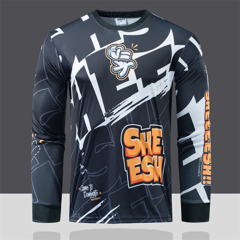 Camisa Masculina De Corrida Para Motocicleta , De Manga Comprida Motocross , Roupa Esportiva Ciclismo , Novo Estilo