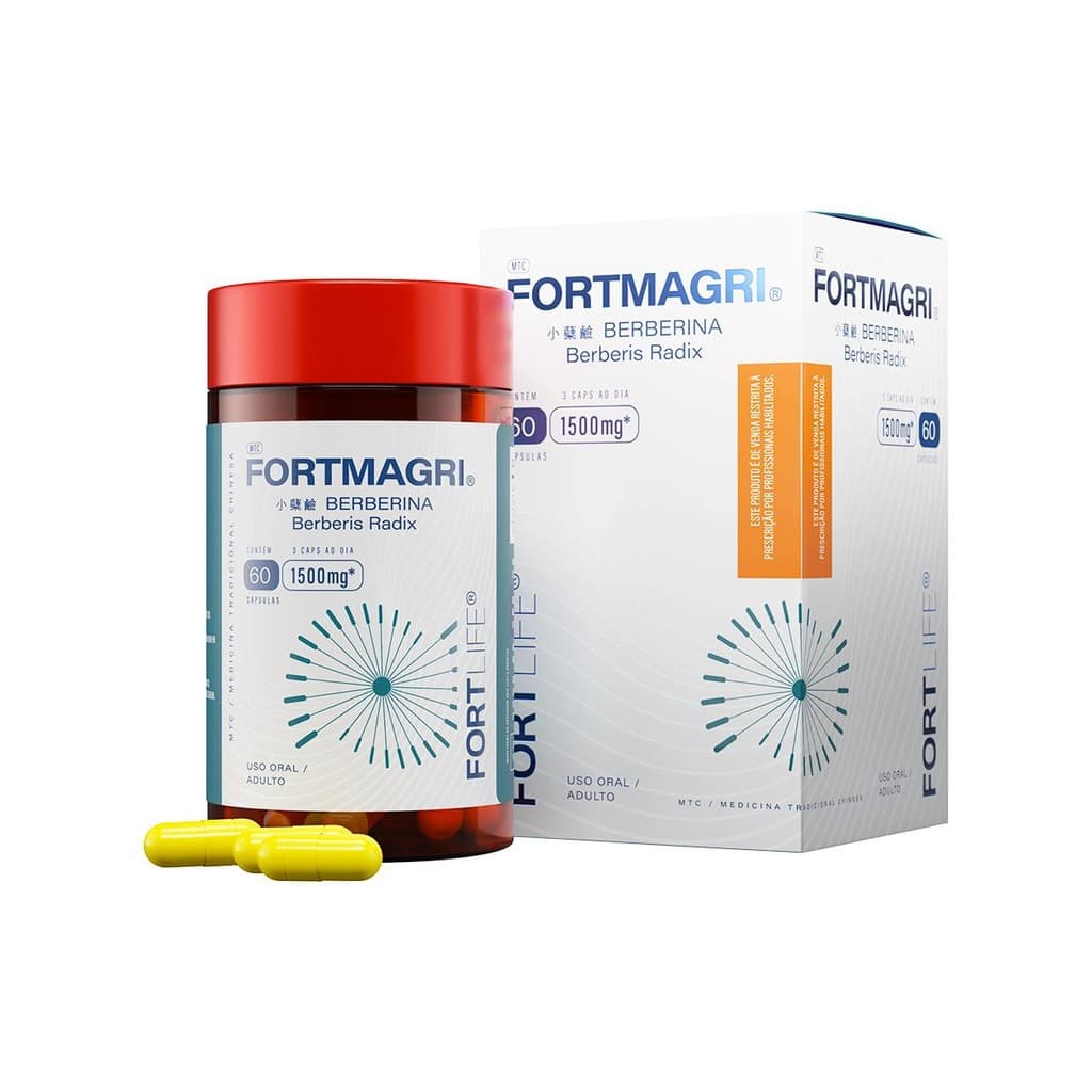 Fortmagri 1500mg 60cap Berberina - Fortlife