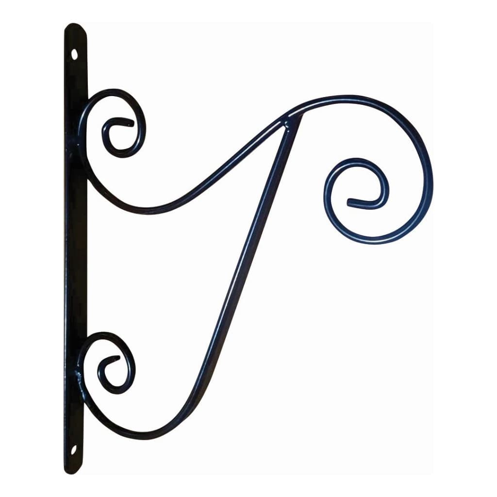 Suporte Colonial para Vaso Xaxim de Parede em Ferro Preto Fosco