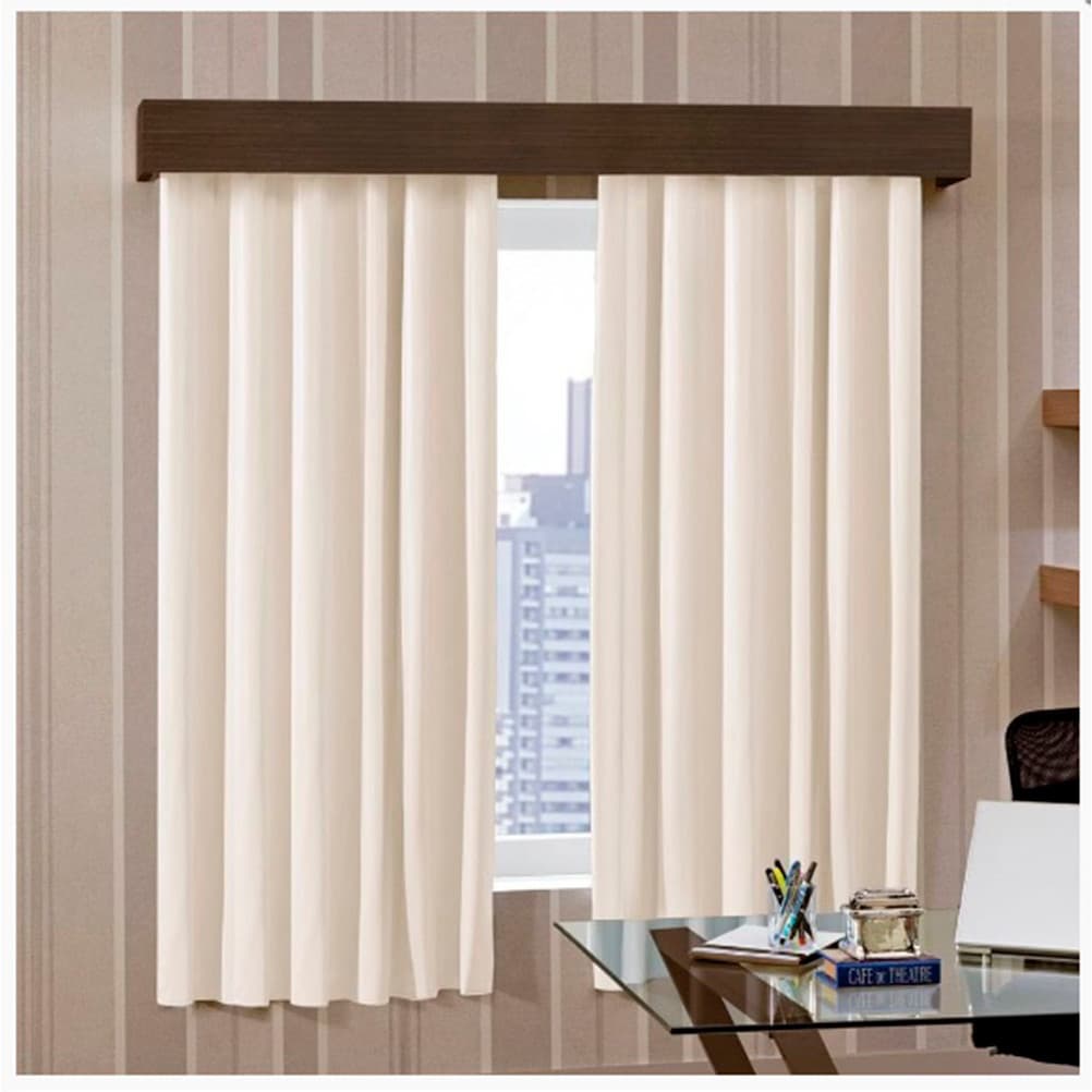 Cortina Blackout Corta Luz Plástico PVC Trilho Suisso 2,80x2,50m Bege/Cinza - Cortina Cortina