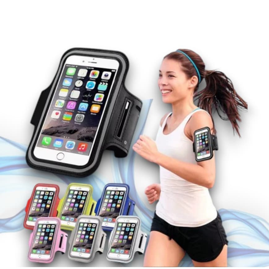 Braçadeira Suporte De Celular Capa De Braço Corrida Treino Caminhada Academia Bicicleta Bike