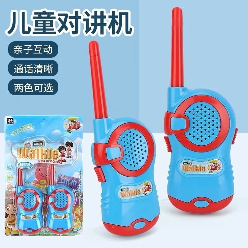 TB Moda KIT 2 peças Walkie Takie Radio Comunicador Infantil De brinquedos de menino femininos
